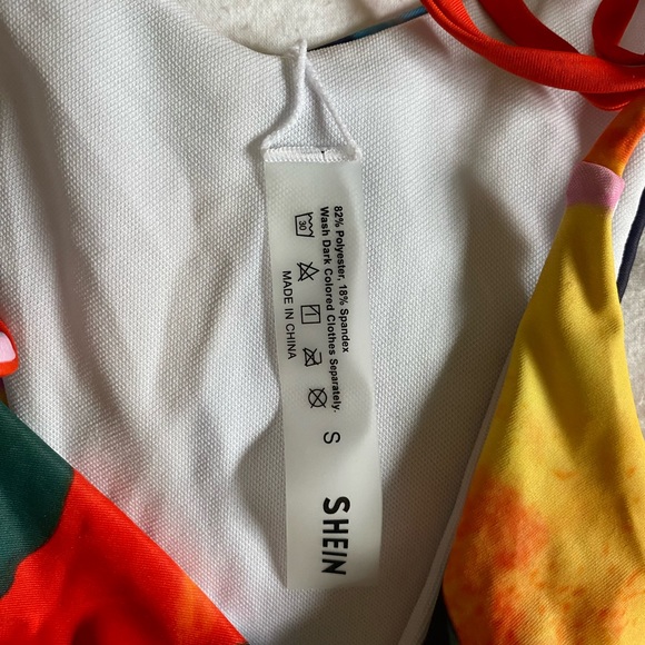 Side tie smock neck shein bikini - Picture 7 of 9